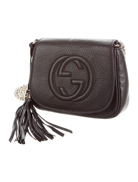 gucci cross body bag soho|authentic gucci soho crossbody bag.